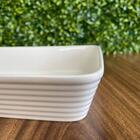 Travessa De Porcelana Branca Linea Lyor 20,5x15,5cm Refratári