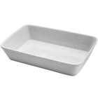 Travessa De Porcelana Branca Linea Lyor 20,5x15,5cm Refratári