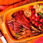 Travessa De Porcelana Retangular 28x17cm Amarelo Assar E Serv