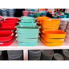 Travessa De Porcelana Retangular 28x17cm Verde Menta Assar E