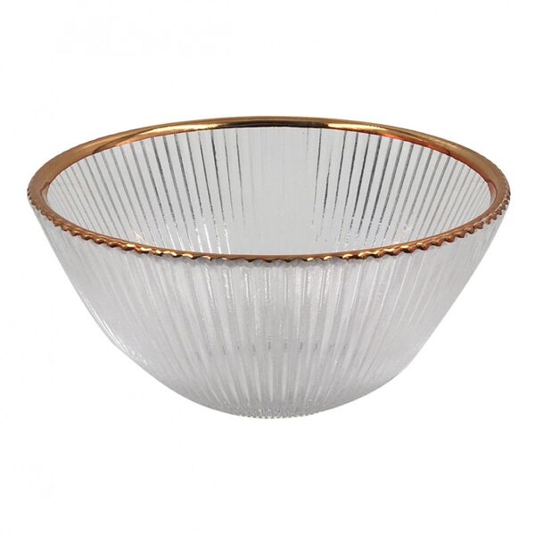 Travessa De Vidro Com Rose  4 Pcs