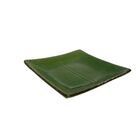 Travessa Decorativa Em Cerâmica Quadrada Lyor Banana Leaf 16