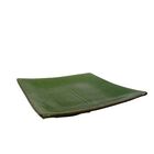 Travessa Decorativa Em Cerâmica Quadrada Lyor Banana Leaf 21