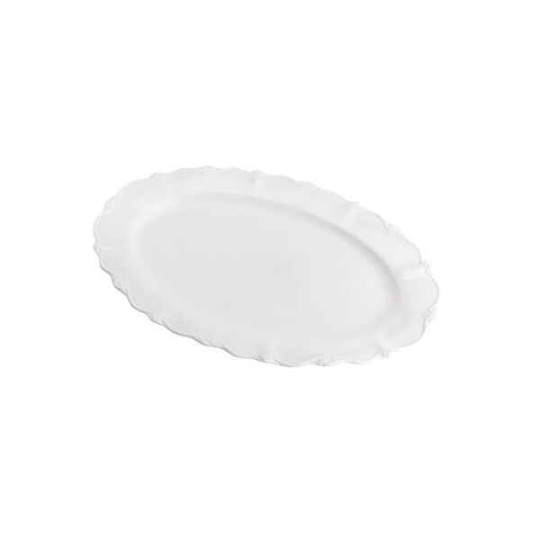 Travessa Em Porcelana Oval Wolff Fancy 28x19cm