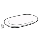 Travessa Haya 34 Cm Em Cerâmica Alleanza