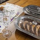 Travessa Inox Com Tampa De Vidro 34cm Gourmet Mix