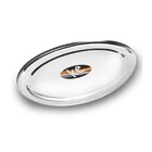 Travessa Inox Oval Rasa 40cm Kehome