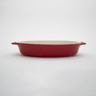 Travessa Oval Em Cerâmica Staub 37cm Cereja