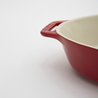 Travessa Oval Em Cerâmica Staub 37cm Cereja