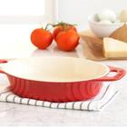Travessa Oval Em Cerâmica Staub 37cm Cereja
