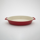 Travessa Oval Em Cerâmica Staub 37cm Cereja