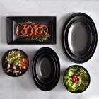 Travessa Oval Em Porcelana Maxwell   Williams Caviar 30x20cm