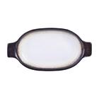 Travessa Oval L'hermitage D' Argile C/ Alça Branca E Marrom 2