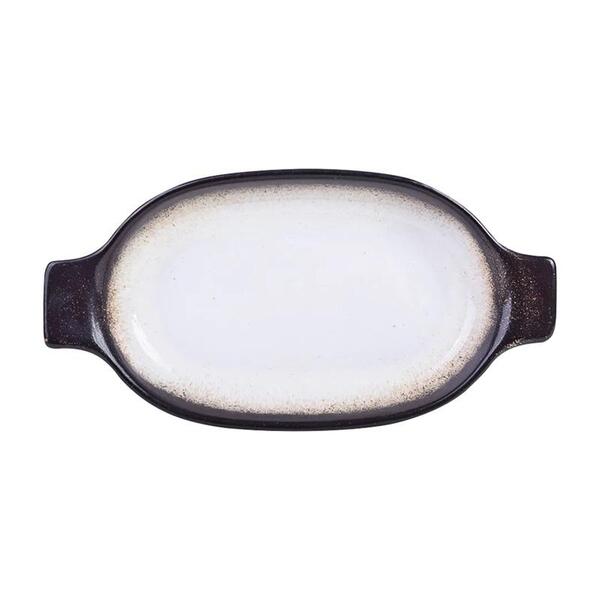 Travessa Oval L'hermitage D' Argile C/ Alça Branca E Marrom 2