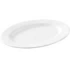 Travessa Oval Melamina Branca 25x18,5cm Bandeja Rasa Servir P