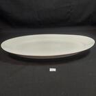 Travessa Oval Melamina Branca 25x18,5cm Bandeja Rasa Servir P