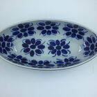 Travessa Oval Mini Feita E Pintada A Mão - 23cm