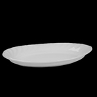 Travessa Oval Ondulada Cerâmica Branca 29cm Class Home