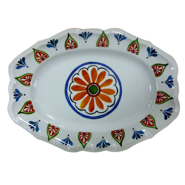 Travessa Oval Rasa Em Melamina 36 2 X 26 1 Cm Inverno Premium