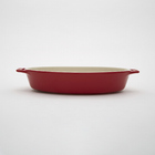Travessa Oval Vermelha Cerâmica 2,3 Litros Staub