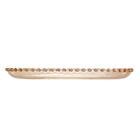 Travessa Oval Wolff Pearl De Cristal Âmbar 30cm X 15cm X 2cm