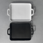 Travessa para assar e servir de Cerâmica Com Alca Branca