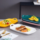 Travessa para assar e servir de Cerâmica Com Alca Branca 30x1