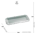 Travessa Porcelana Fancy Menta 35x16x2cm