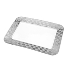 Travessa Porcelana Vera Silver 34x23x3cm