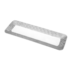 Travessa Porcelana Vera Silver 36x12x2cm