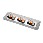 Travessa Porcelana Vera Silver 36x12x2cm