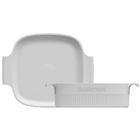 Travessa Quadrada De Porcelana 21 Cm 3 Litros Germer