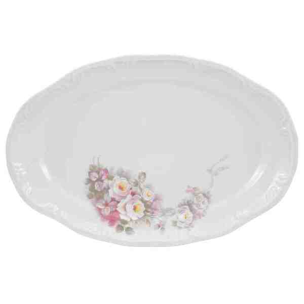 Travessa Rasa 36 Linha Pomerode Eterna Porcelana Schmidt