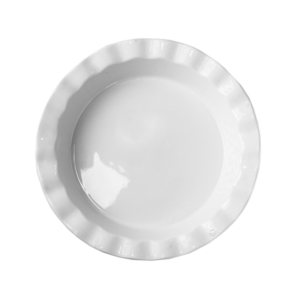 Travessa Redonda C/ Borda Ondulada Cerâmica 26,5cm Class