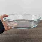 Travessa Refrataria Oval Forma De Vidro Assadeira Sanremo 1,5l