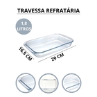 Travessa Refratária Retangular 1,8 L
