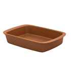 Travessa Refratária Tango Pequena 1 4 L Marrom Oxford