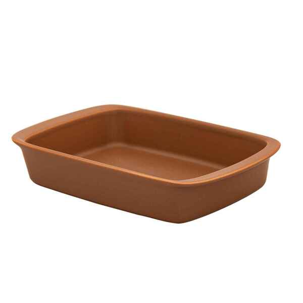 Travessa Refratária Tango Pequena 1 4 L Marrom Oxford