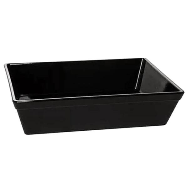 Travessa Retangular 3l Preta Grande Servir A Mesa Bandeja Sal