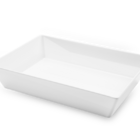 Travessa Retangular - Buffet 35 X 25 X 7 Cm 4 L Branco Haus