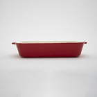 Travessa Retangular Cereja Cerâmica 34x24cm Staub