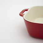 Travessa Retangular Cereja Cerâmica 34x24cm Staub