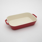 Travessa Retangular Cereja Cerâmica 34x24cm Staub