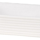 Travessa Retangular Com Friso 27 5x19x6cm Branca Paramount