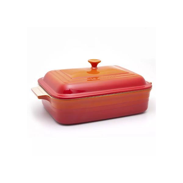 Travessa Retangular Com Tampa Em Cerâmica Le Creuset 32cm Lar