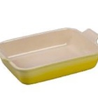 Travessa Retangular De Cerâmica Heritage, 32 Cm Amarelo Solei