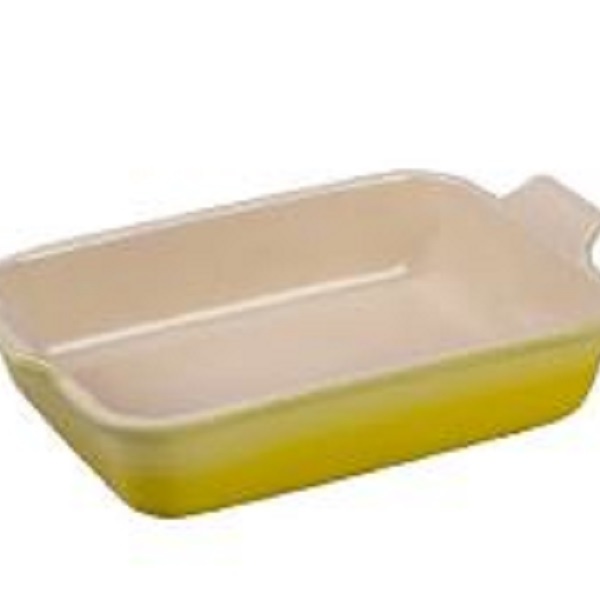 Travessa Retangular De Cerâmica Heritage, 32 Cm Amarelo Solei