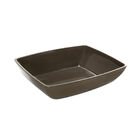 Travessa Retangular Em Melamina Haus Metro 33x28cm Tabaco