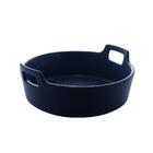 Travessa Wolff Nórdica De Porcelana Azul Escuro Matt 22cm