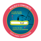 Travesseiro 3d Danasa Duoflex Com Capa 100% Algodão